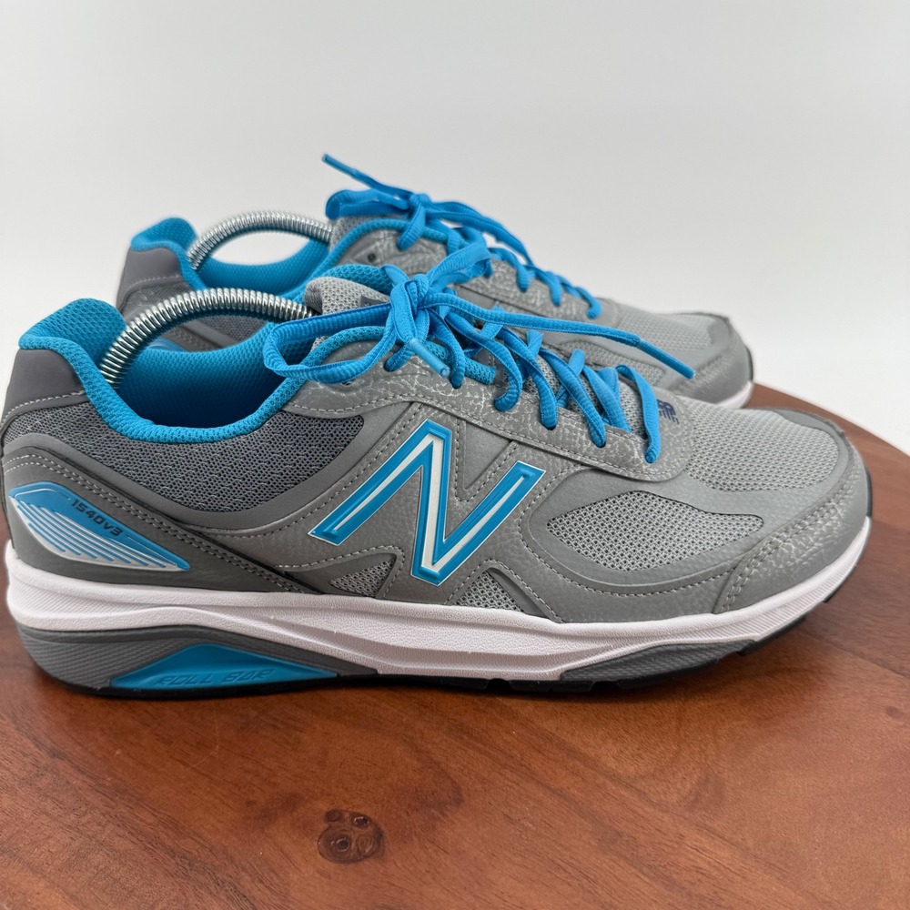 New Balance 1540v3 Running Shoes Grey Blue Stability Made in USA Women 12